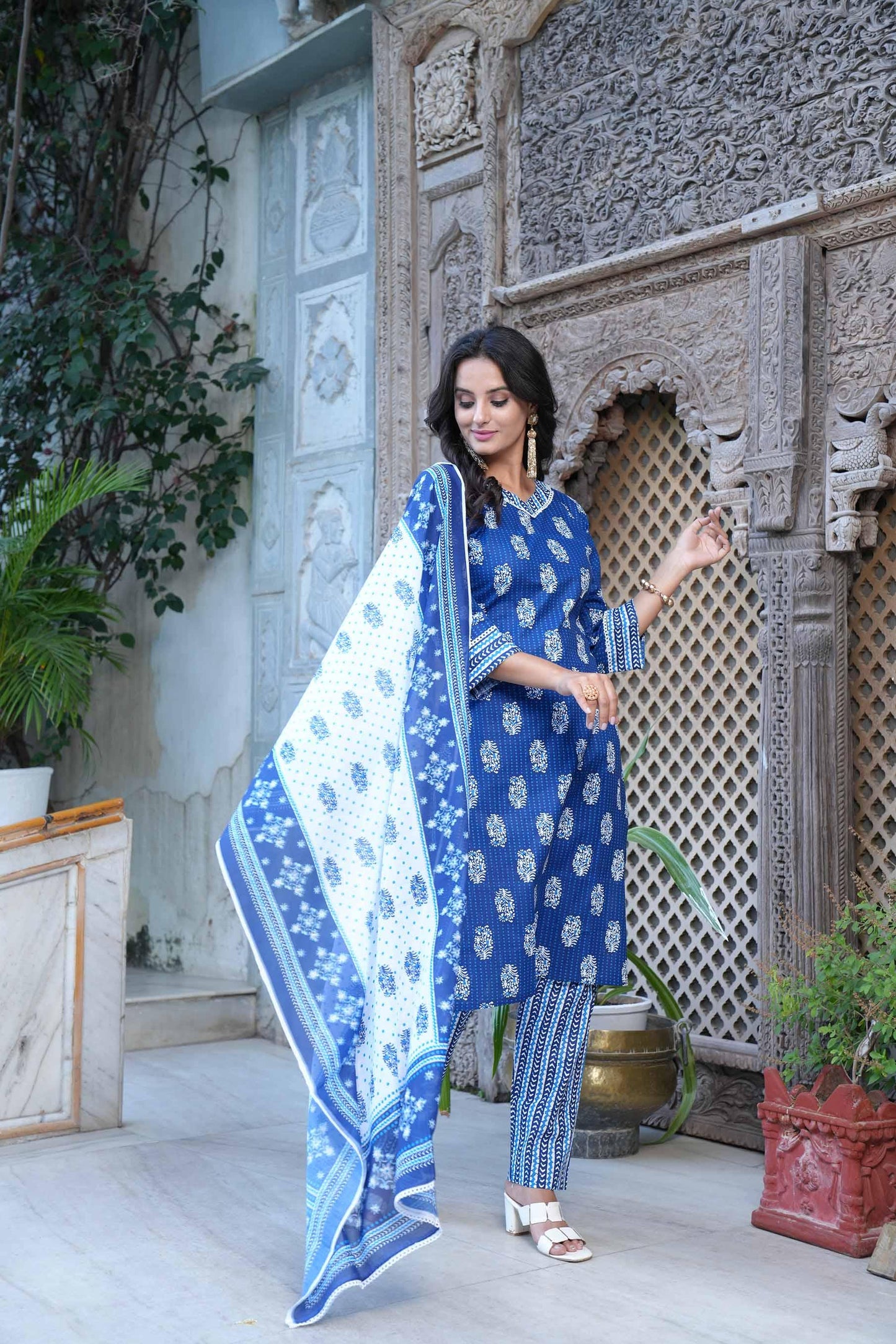 Digital Printed Women Kurta Set