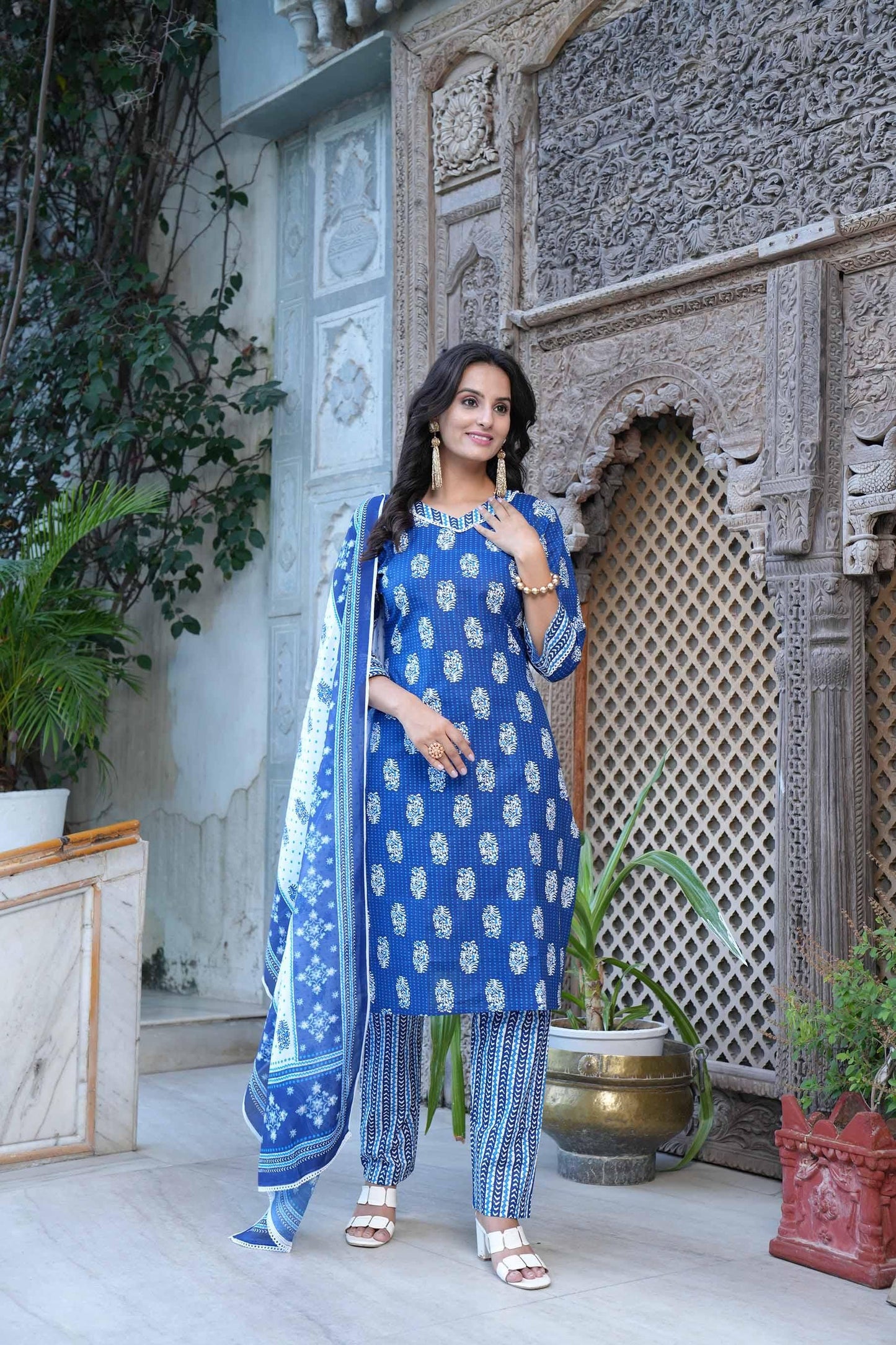 Digital Printed Women Kurta Set